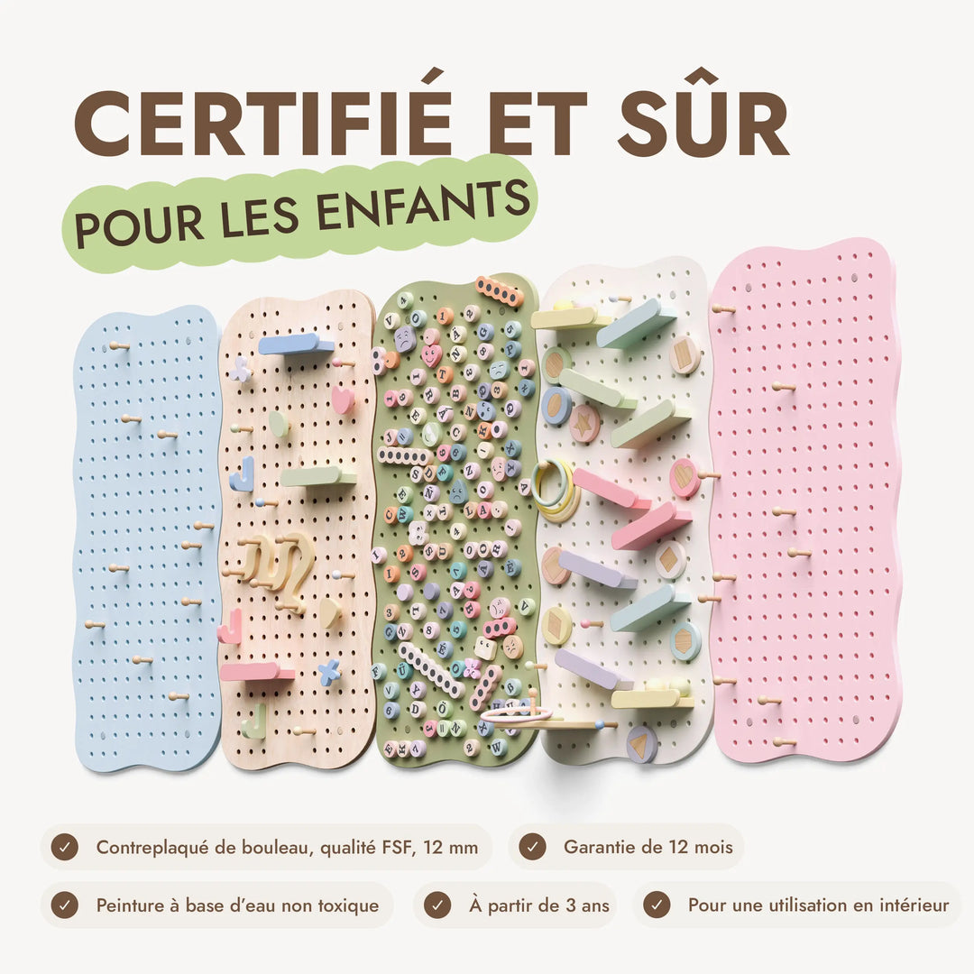 Panneau perforé en bois pour chambre d’enfant — GoodevasBoard
