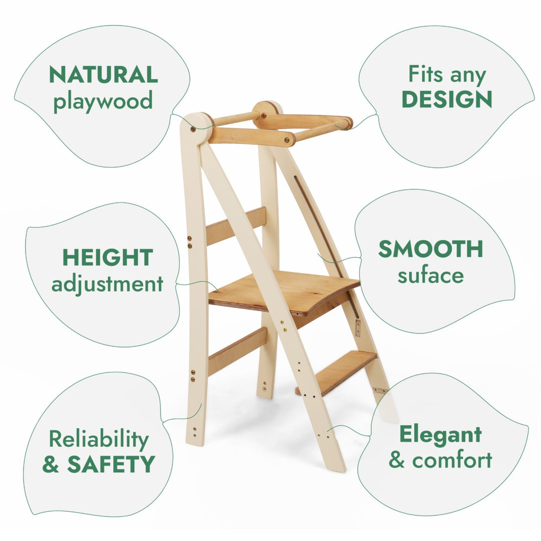 Tour d'apprentissage réglable - Tabouret pour enfants