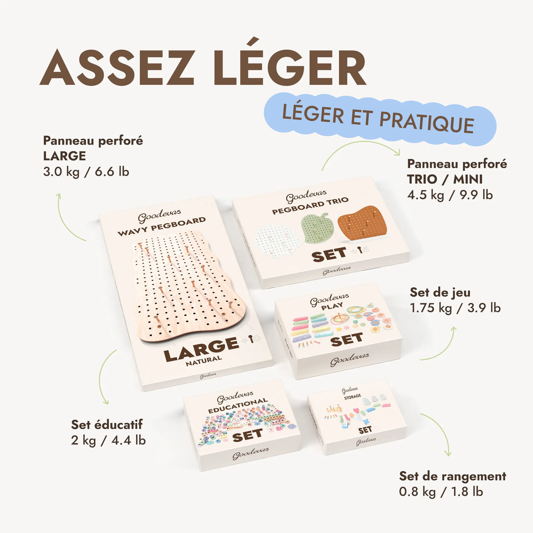 Panneau perforé en bois pour chambre d’enfant — GoodevasBoard
