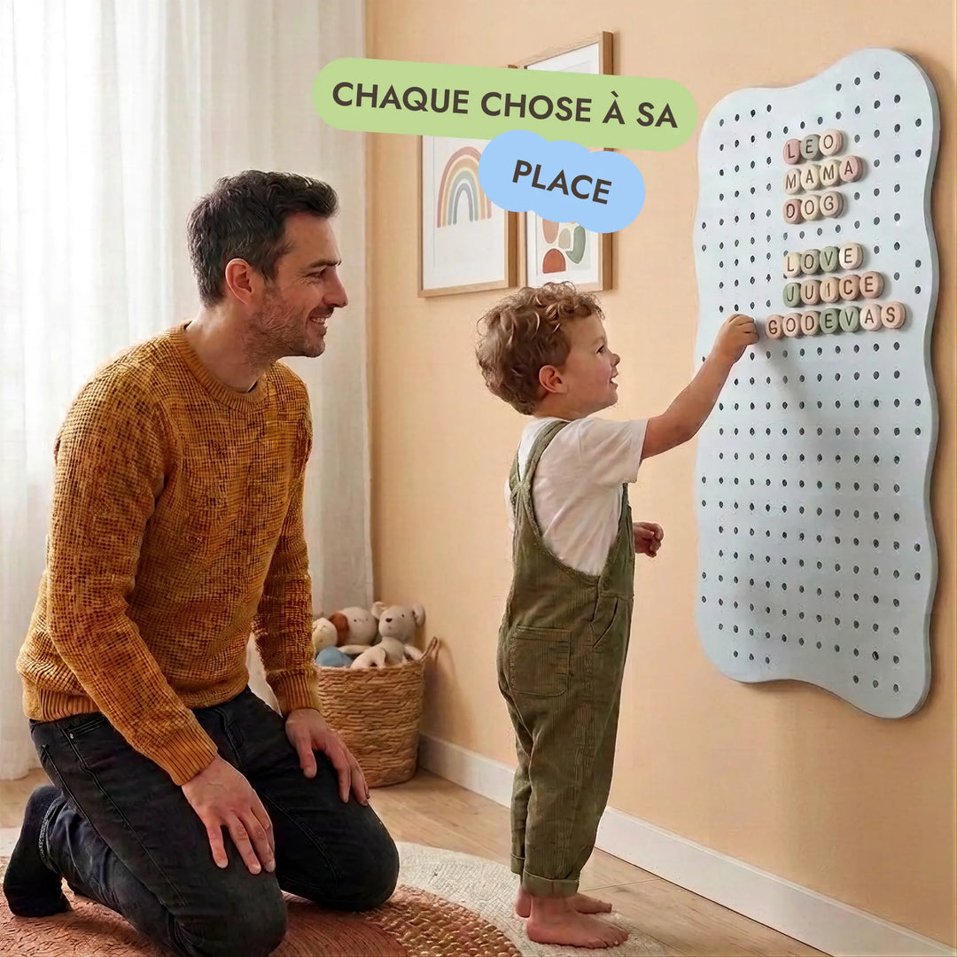 Panneau perforé en bois pour chambre d’enfant — GoodevasBoard