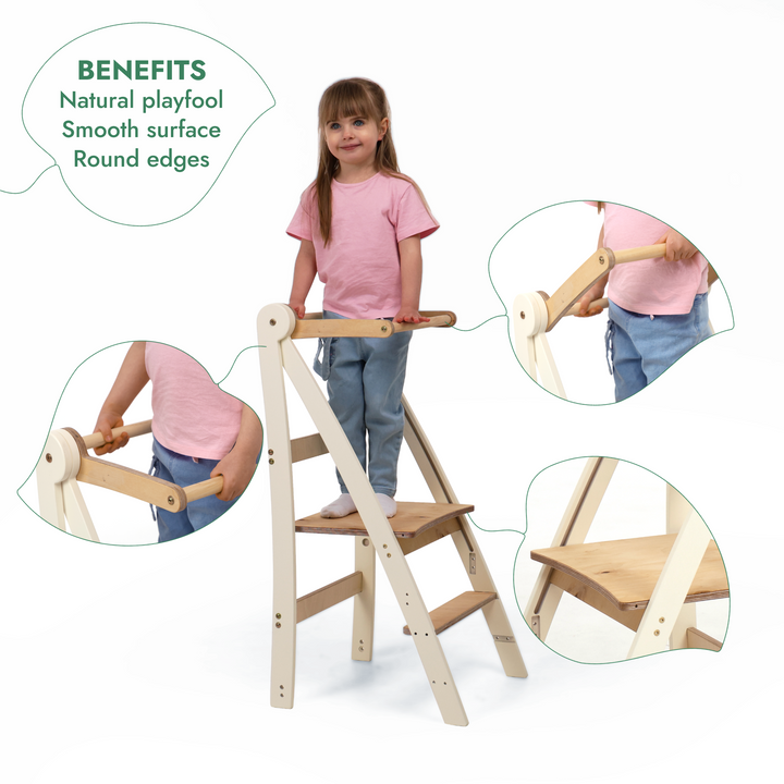 Tour d'apprentissage réglable - Tabouret pour enfants