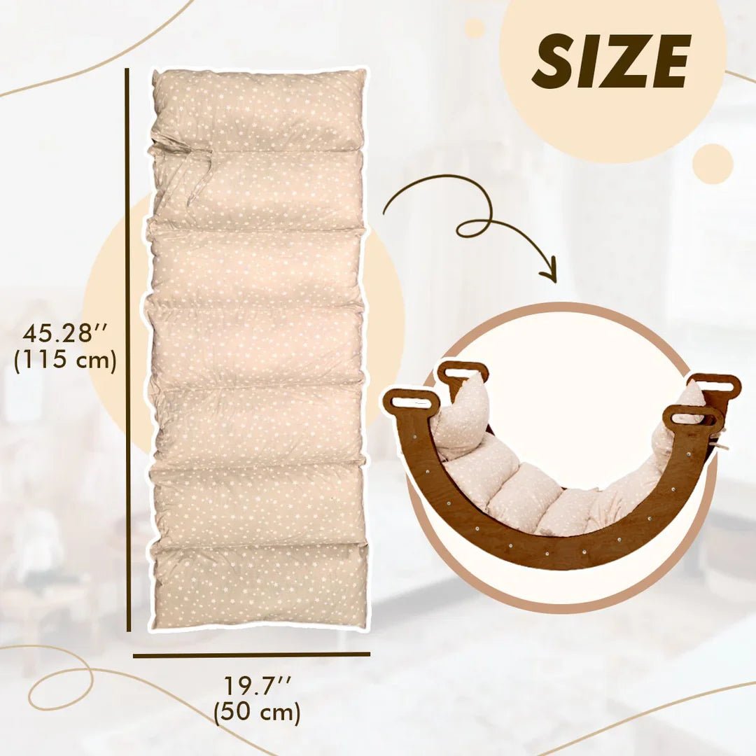 Arche d'Escalade Chocolat + Coussin - Grimpeurs Montessori pour les Tout - petits - Goodevas FR