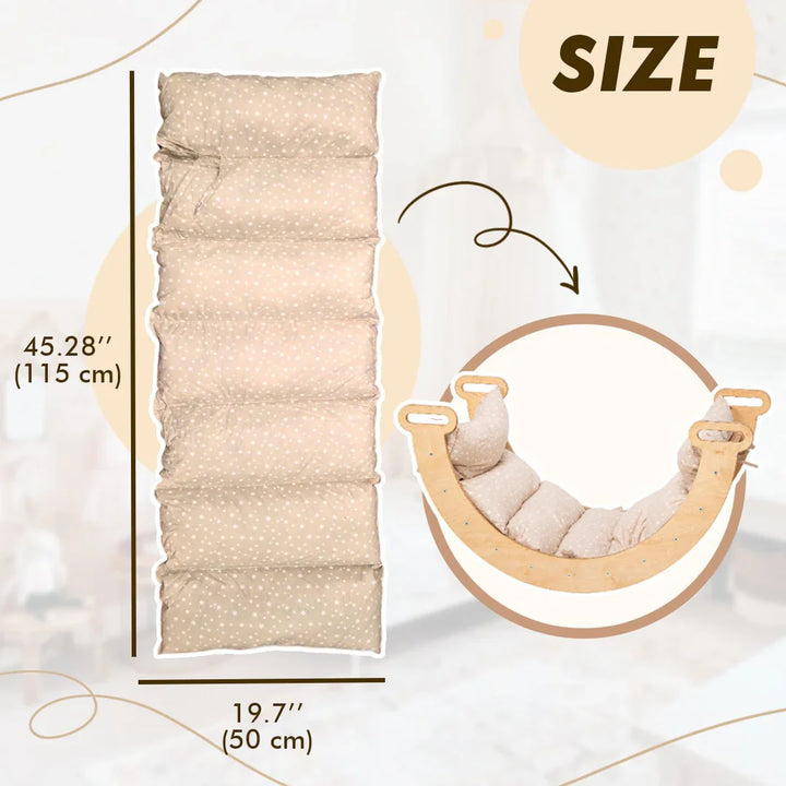 Coussin pour Arche d'Escalade et Balancelle - Beige (Coussin seulement)