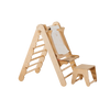 Aire de Jeux en Bois pour Enfants - 7en1 Aire de Jeux + Ensemble de Balançoires + Toboggan + Complément artistique
