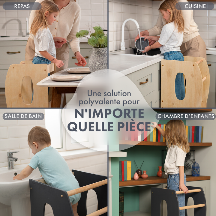 Tour d'apprentissage Montessori : Aide de cuisine - Beige