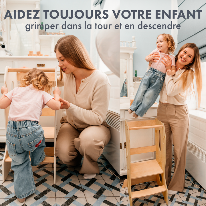 Tour d'apprentissage Montessori : Aide de cuisine - Beige