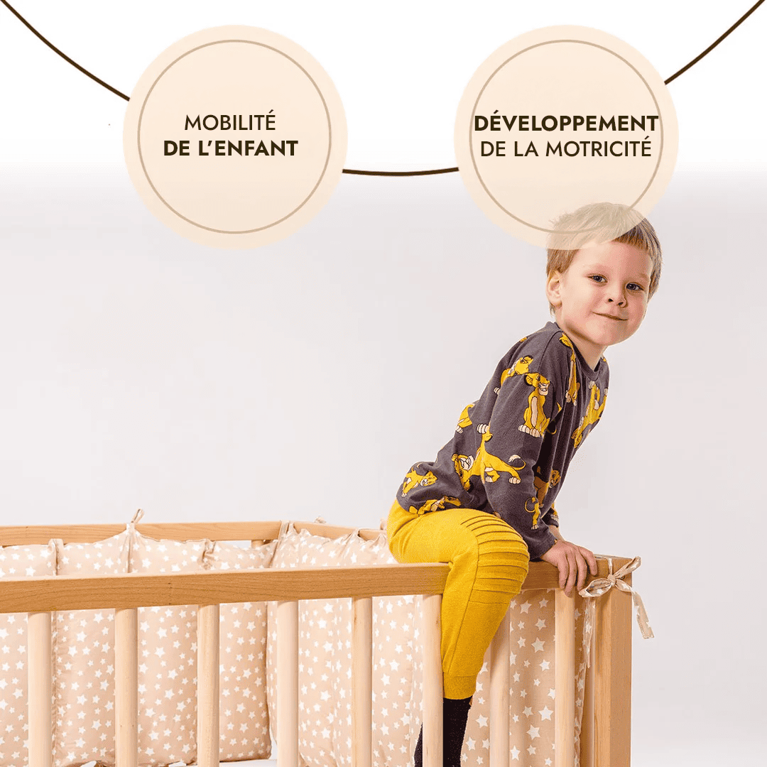 Cadre de lit au sol Montessori pour les Tout-petits avec Barrière