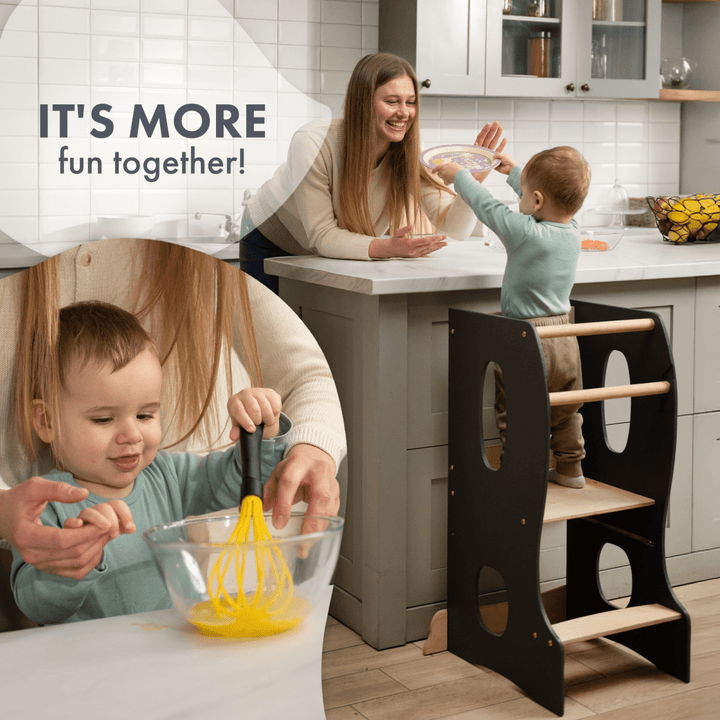 Tour d'apprentissage Montessori : Aide de cuisine - Gris