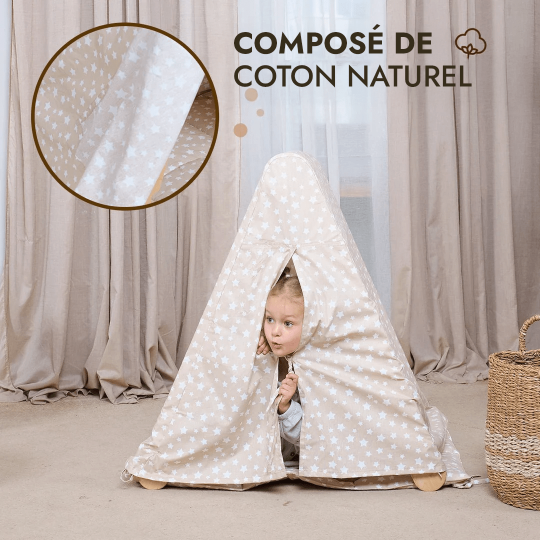 Toile de tente avec tapis pour échelle triangulaire d'escalade - Goodevas FR