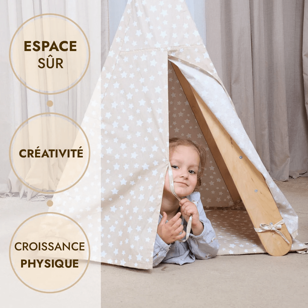 Toile de tente avec tapis pour échelle triangulaire d'escalade - Goodevas FR