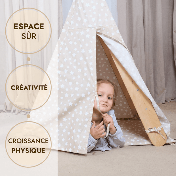 Toile de tente avec tapis pour échelle triangulaire d'escalade - Goodevas FR