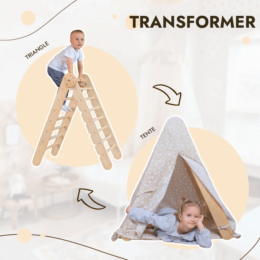 Toile de tente avec tapis pour échelle triangulaire d'escalade - Goodevas FR